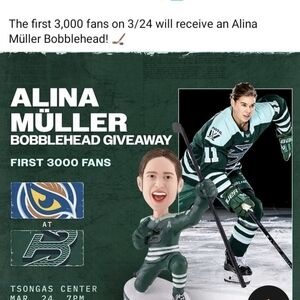 Alina Müller Hockey Bobblehead - Green Jersey